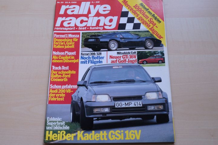 Deckblatt Rallye Racing (20/1988)